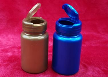 Botellas de píldora coloreadas del sistema completo, tirón - envases plásticos de la cápsula del casquillo superior fáciles abrirse/cercano