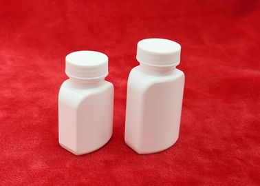 botella blanca del suplemento de la altura de 61m m, contenedores de almacenamiento de la botella de píldora del tapón de tuerca 