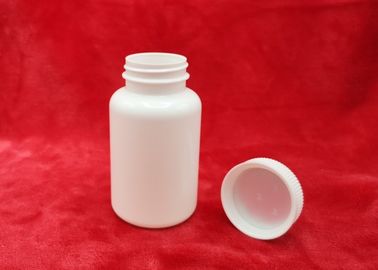 Sistema completo plástico de las botellas de píldora del HDPE 150ml con color del blanco del casquillo/del trazador de líneas