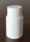 60ml botella plástica redonda, botella blanca de la medicina con el peso del casquillo 13.6g