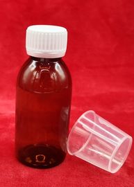 Botellas farmacéuticas del ANIMAL DOMÉSTICO de Brown 120ml para la transmisión de la luz corta del jarabe 