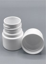 Pequeña botella de píldora en blanco con el casquillo, envases de plástico ligeros para las píldoras