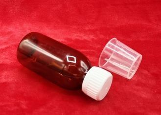 Botella del jarabe de la medicina del tapón de tuerca, botellas de empaquetado médicas del plástico 100ml 